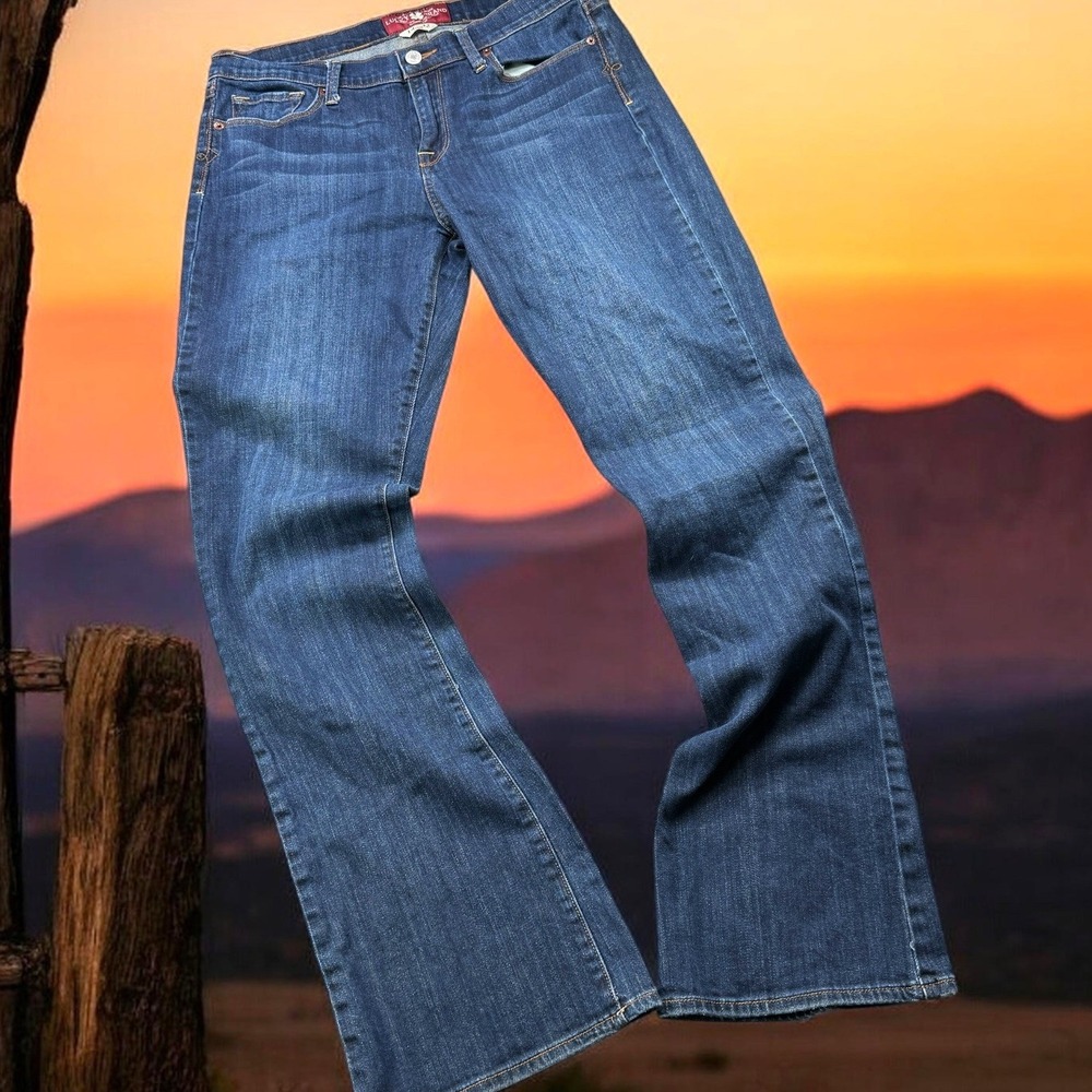 Lucky Brand Jeans Women 14/32L Sofia Bootcut Medium Wash Classic Stretch Denim